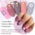 1 Коробка Nail Art Сахарная Пудра Черный Белый Окунание Порошок Пыль Nail Art Пигмент Блеск Лазер Блесток Украшения Маникюр JIMN-1