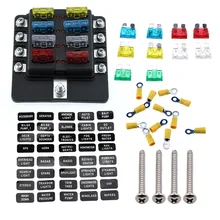 AliExpress EBay Wish Автомобильная вставка-предохранитель/держатель предохранителя/с индикатором света 8-Way страховое сиденье оптом