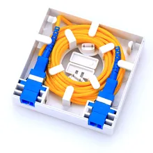 10 шт. 4 ядра Ftth Волоконно-оптическая распределительная коробка Ftth Box 4 порта SC LC FC ST Волоконно-оптическая розетка панель