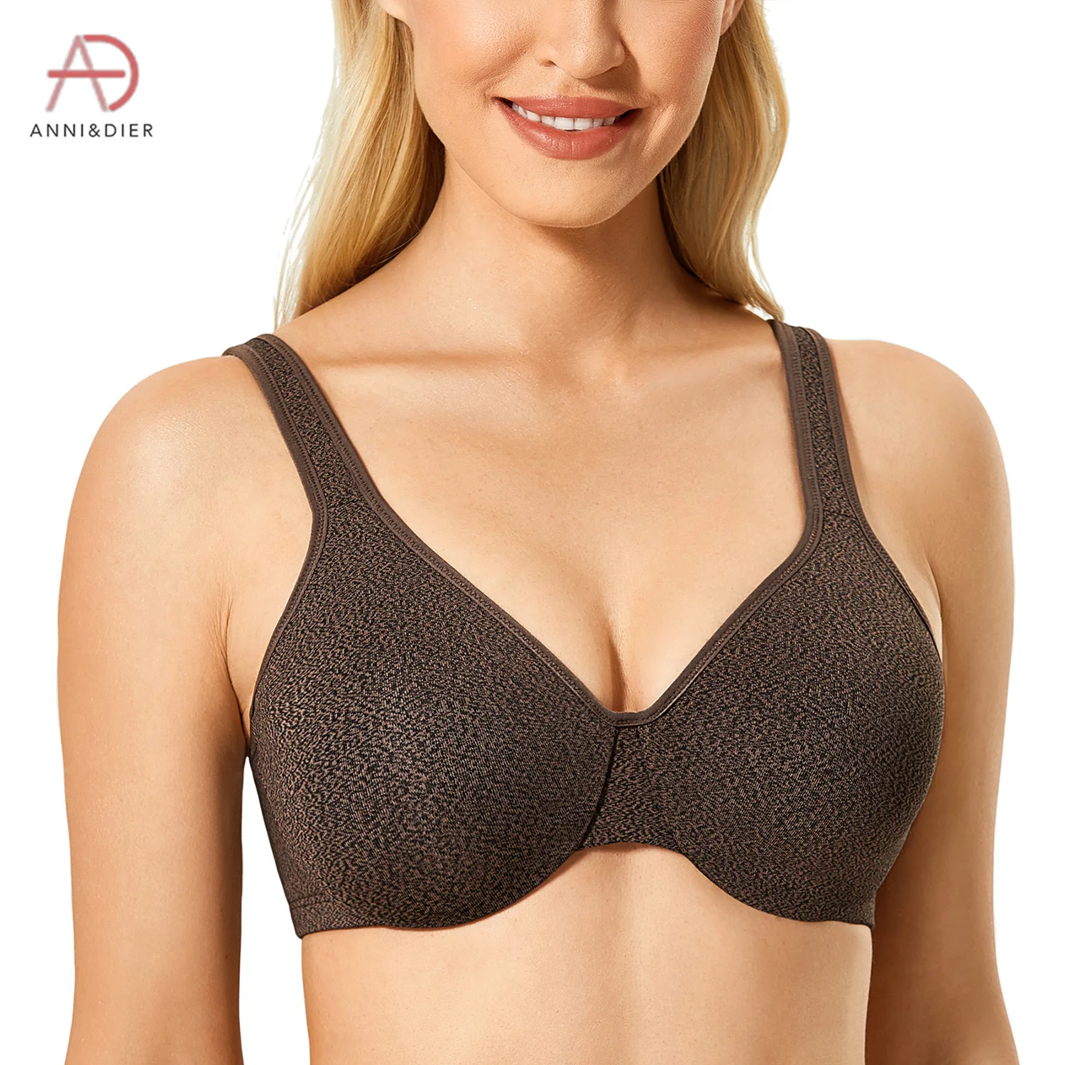 Women's Minimizer Seamless Bra Plus Size Full Coverage Underwire Non