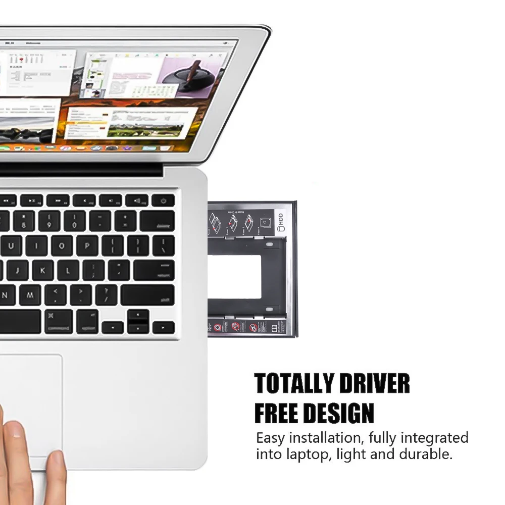 Kebidu 1 шт. Универсальный алюминиевый 2 5 й 9 мм Ssd Hd SATA жесткий диск HDD Caddy Adapter Drive Bay для