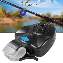 Электронный светодиодный светильник удочка для ночной рыбалки рыба укуса звуковой сигнал оповещения инструмент удочка Рыба укуса звуковой сигнал тревоги рыба укуса звук