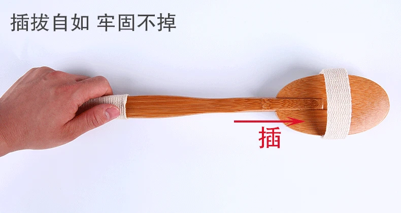 Конюшня щетка для ванны с длинной ручкой, Бамбуковая свиная щетина, мягкие волосы, тереть назад, щетка для ванны, грязь, артефакт, для взрослых, Задняя щетка