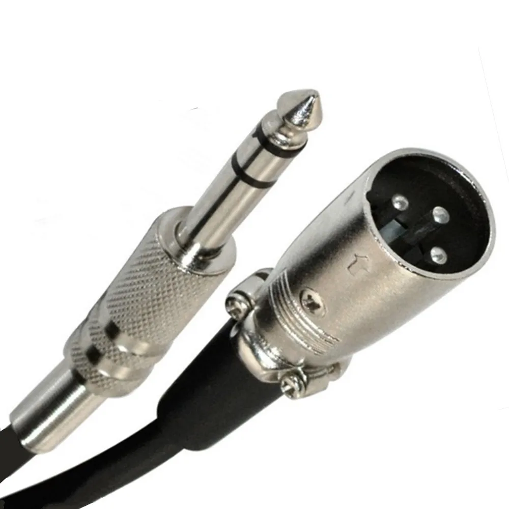 ERE XLR Male-1/4 ġ TRS ̺, XLR 3  Male- ġ 6.35mm TRS Male 뷱 ĿƮ ̾ ũ ڵ
