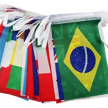 № 8 100 страны строка флаг мира все Штаты Национальный флаг Универсальный Висячие флажки Sub-бар КТВ в