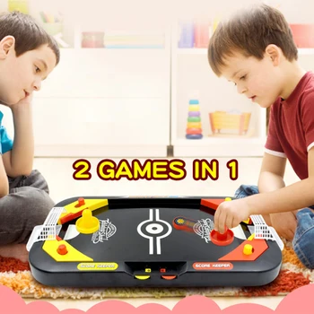 

2 In 1 Tabletop Ice Hockey Interactive Toys Board Game Children Kids Indoor Home