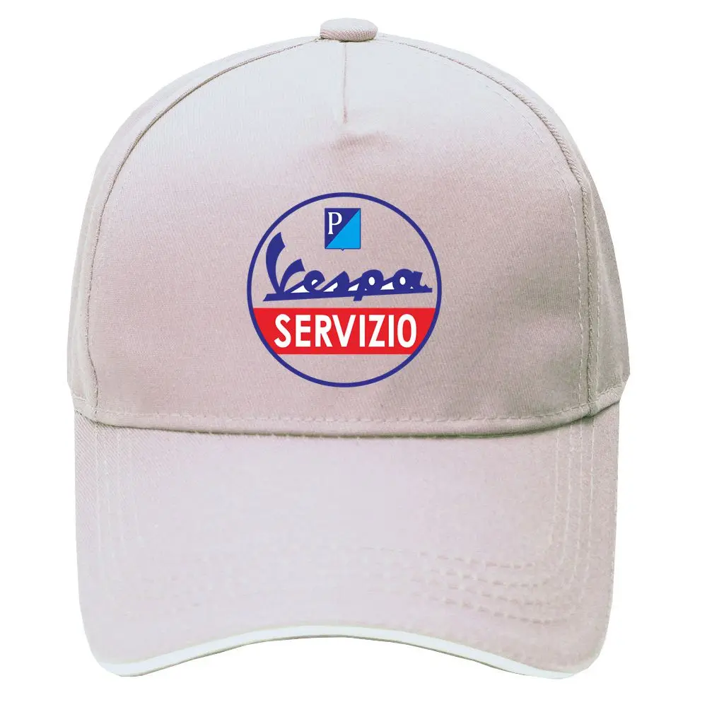 Кепка Vespa, бейсбольная кепка бейсболка шапка Vespa servisio, автомобильная Кепка Vespa, Кепка в стиле хип-хоп, Кепка с регулировкой размера, головные уборы для мужчин и женщин - Цвет: Бежевый