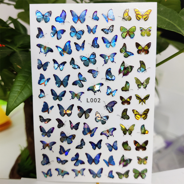 Nail Sticker Waterproof Shining Stickers for Nails Sweet Watermelon Popsicle Fruit Nail Art Decoration Aurora Silver Design