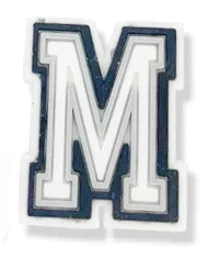 Single Letter 1Pcs Black White Alphabe Shoe charms Button Accessories Shoe DIY Decoration Wristband Kids X-mas Gift  Croc Jibz M