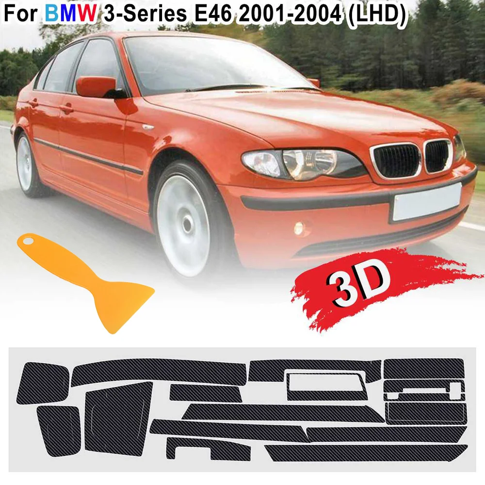 

For BMW 3 Series E46 2001-04 Auto Interior Stickers Decals Decoration Wraps Trim