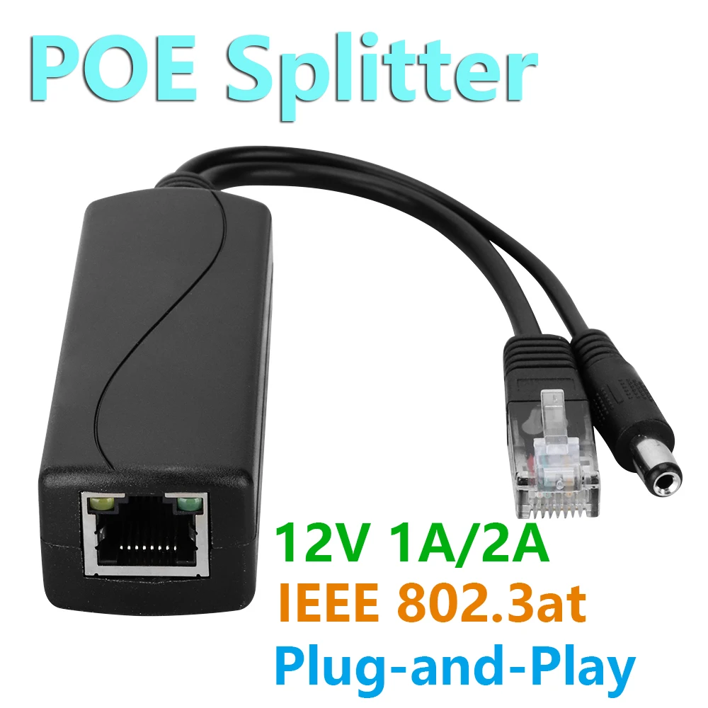 48V разделитель POE выход 12 Вт водостойкый LED подходит для Non ip камеры с питанием по и