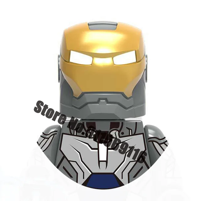 Superhero Iron Man Building Blocks Bricks Pepper Ultron Tony Stark Mark War Machine Action Figures Kids Toys Christmas Gifts H-X1240
