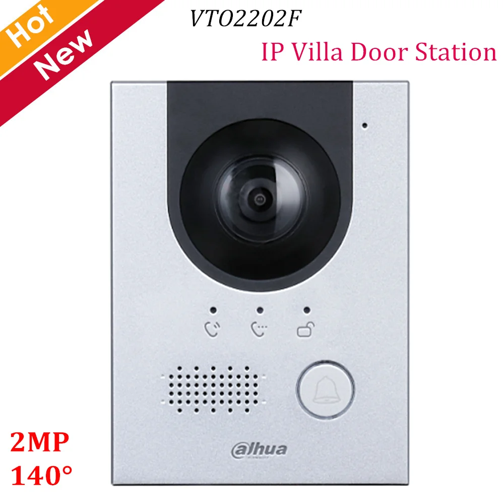 US $118.82 Dahua New IP Villa Door Station VTO2202F 2MP CMOS camera 140 View Angle Night Vision and Voice Indicator Replace VTO2000A