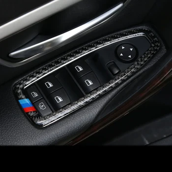 

Car Interior Window Switch Button Panel Cover Trim Carbon Fiber Sticker for BMW 1 2 3 Series GT F20 F21 F30 F34 2012-2017