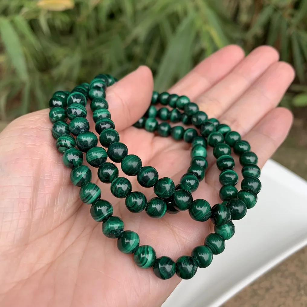 Malachite Necklace Beads