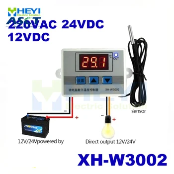 

Waterproof Probe LCD Display 12V/24V/220V XH-W3002 ABS Digital Temperature Controller Switch With 1M