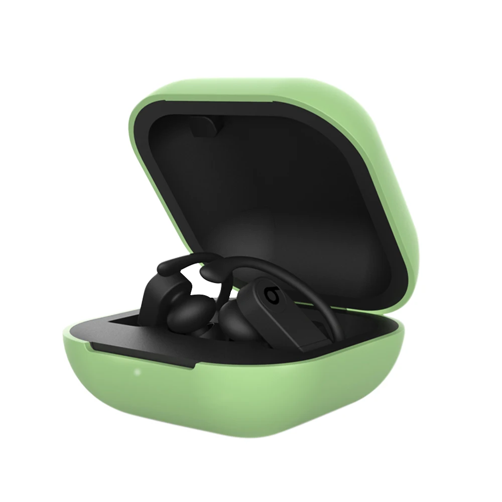 Мягкий чехол для наушников из ТПУ для Apple Beats Powerbeats Pro, роскошный Прочный чехол для зарядки, чехол для Beats Powerbeats Pro - Цвет: tea green