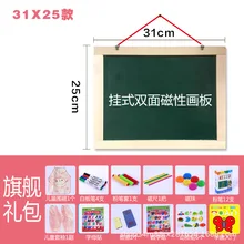 Подвесная маленькая доска для рисования, двусторонняя магнитная многофункциональная деревянная домашняя работа, покраска, реклама, мини маленькая Blackbo