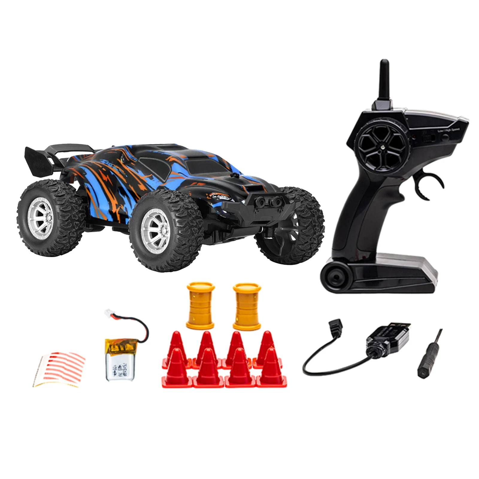 Racing Car 1:32 2.4G Remote Control Truck Buggy with Rechargeable Batteries