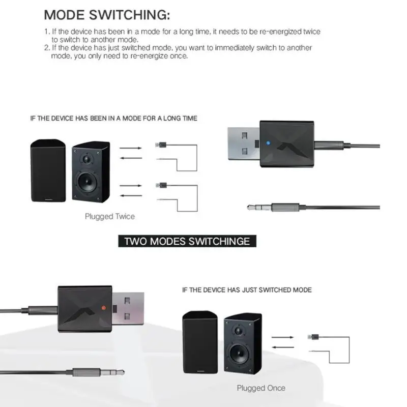 2 в 1 Bluetooth передатчик приемник Bluetooth аудио приемник Aux умный Bluetooth музыкальный приемник для динамика