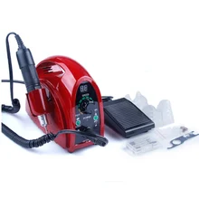 Мощная 65 Вт электрическая дрель для ногтей 35000 об/мин, машинка для маникюра, педикюра, аксессуары, маникюрный аппарат с ЖК-экраном, оборудование для ногтей