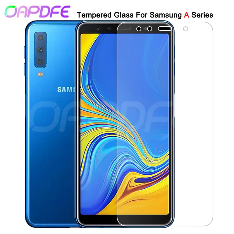 

Premium Tempered Glass on the For Samsung Galaxy A3 A5 A7 2015 2016 2017 A6 A8 A9 2018 Screen Protector Protective Glass Film