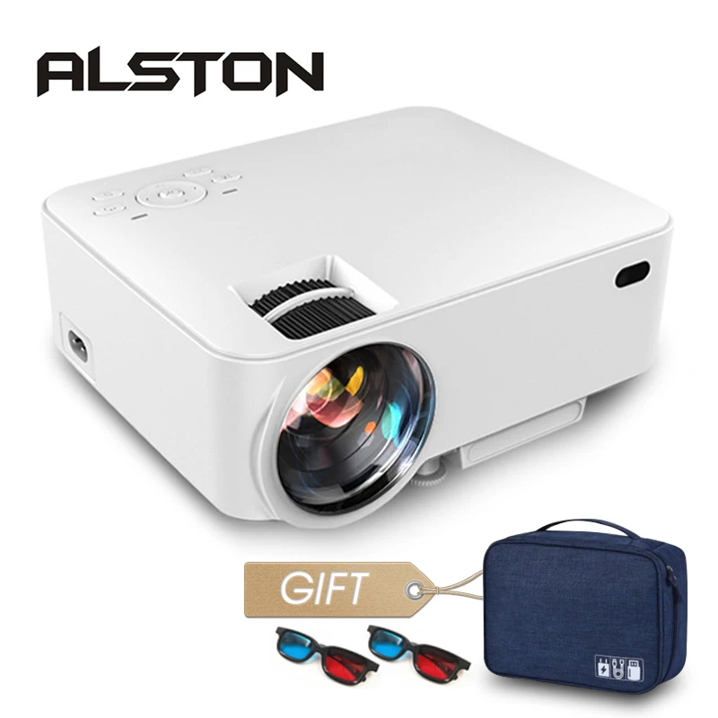 Мини проектор ALSTON серии T20 умная система Android HD светодиодный Wi Fi Bluetooth домашний