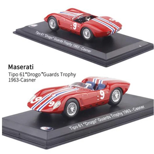 1:43 Масштаб литой Сплав Классический Maseratis гоночный ралли модель автомобиля дорожные инструменты транспортные средства игрушки для фанатов коллекция шоу дисплей - Цвет: 6