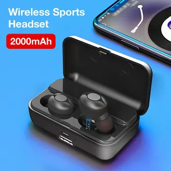 

F9 TWS Binaural Bluetooth 5.0 Earphone True Wireless Sports Earphone 18H Playback Time Headset With Microphone And Charging Box