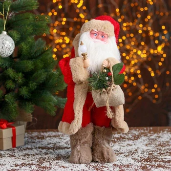

Santa Claus "In a red fur coat with gifts" 22x40 cm 5036044
