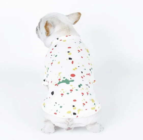 [MPK Dog denim Комбинезоны] джинсовые комбинезоны для собак, джинсы для собак подходят для французских бульдогов, джинсы для собак Мопсов - Цвет: T shirt