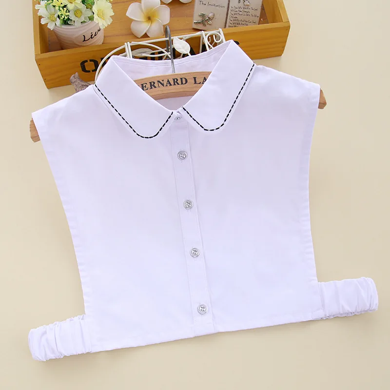 

Formal Solid Color Detachable Fake Collars for Women Half Shirt Blouse False Collar for Mens Faux Col Ties Clothes Accessories
