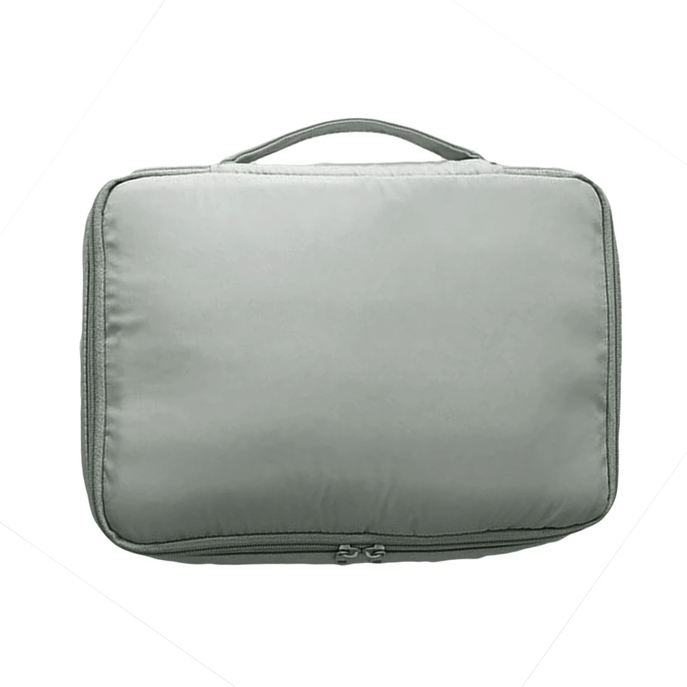 Hot Casual Portable Women Solid Color Toiletries Cosmetic Bag Large Capactiy Storage Pouch Polyester Multi Large Cosmetic Bag