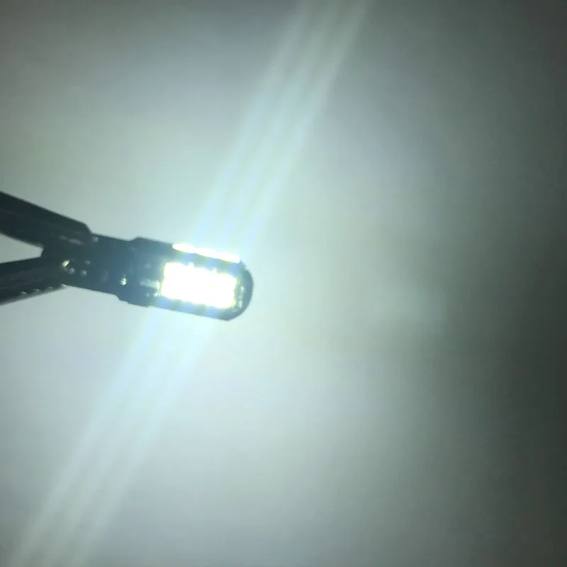 100 шт 3,6 W w5w саn-шина 24 SMD 1 Вт 3030 светодиодный T10 ошибок неполярный разрешение на парковку пластина Светильник лампы стайлинга автомобилей Белый 12V