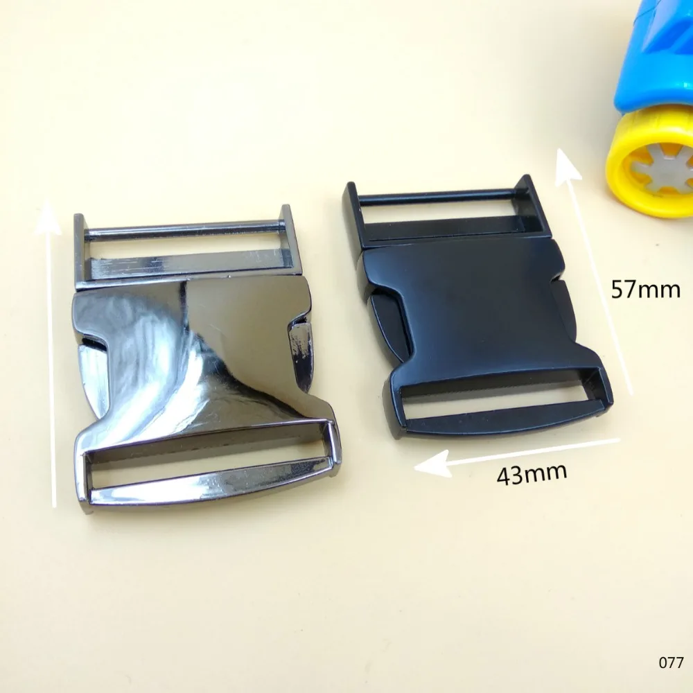 Free Shipping 1.5" For 38mm Webbing 2Pcs Side Release Metal Buckle Shackle For DIY Clothes Accessories