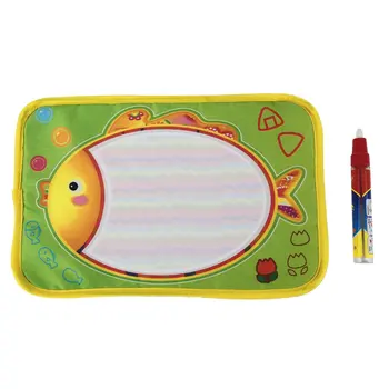 

Hot! Fun Kids Baby Add Water Write Draw Paint Water Drawing Canvas Magic Doodle Mat With Magic Pen Brushes Gift Christmas New