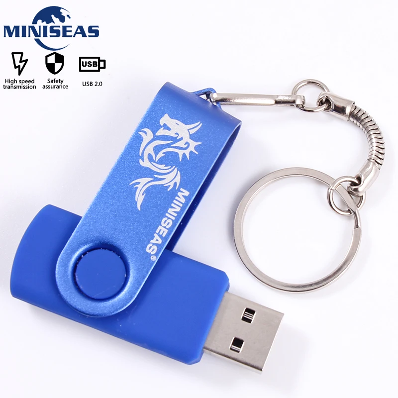 Usb флеш накопитель 9 цветов Miniseas Dragon Mini 128 Флешка 32 память cle 64GB флешка 2 0 с кольцом