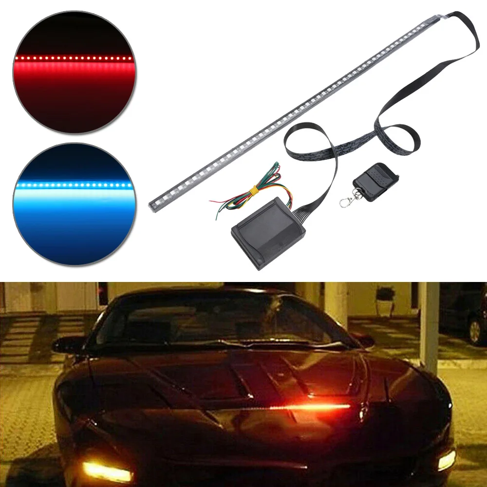 Авто 48LED 5050 SMD светильник RGB Стробоскоп Вспышка водонепроницаемый+ пульт дистанционного управления