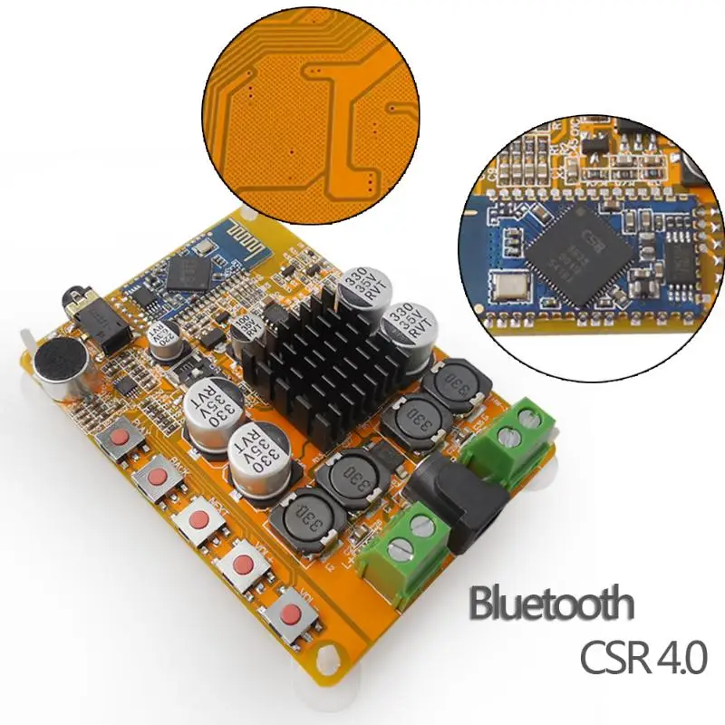 

Bluetooth 4.0 TDA7492 Subwoofer Amplifier Board 2*50W Digital Dual Channel CSR8635 Bluetooth 4.2 Audio Amplifier Board