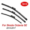 MIDOON LHD RHD Wiper Front Rear Wiper Blades Set For Skoda Octavia 5E Hatchback 2013 2017 2016 2015 2014 Windscreen 24"19"16" 1