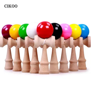 

Japanese Traditional Skillful Juggling Wood Game Balls Kids Wooden Kendama Coordinate Ball Bilboquet Skill Educational Toys Gift