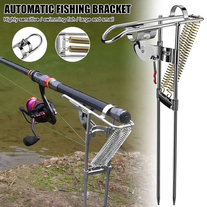 AUTOMATIC FISHING ROD SETTER, AUTOMATIC SPRING ROD HOLDER