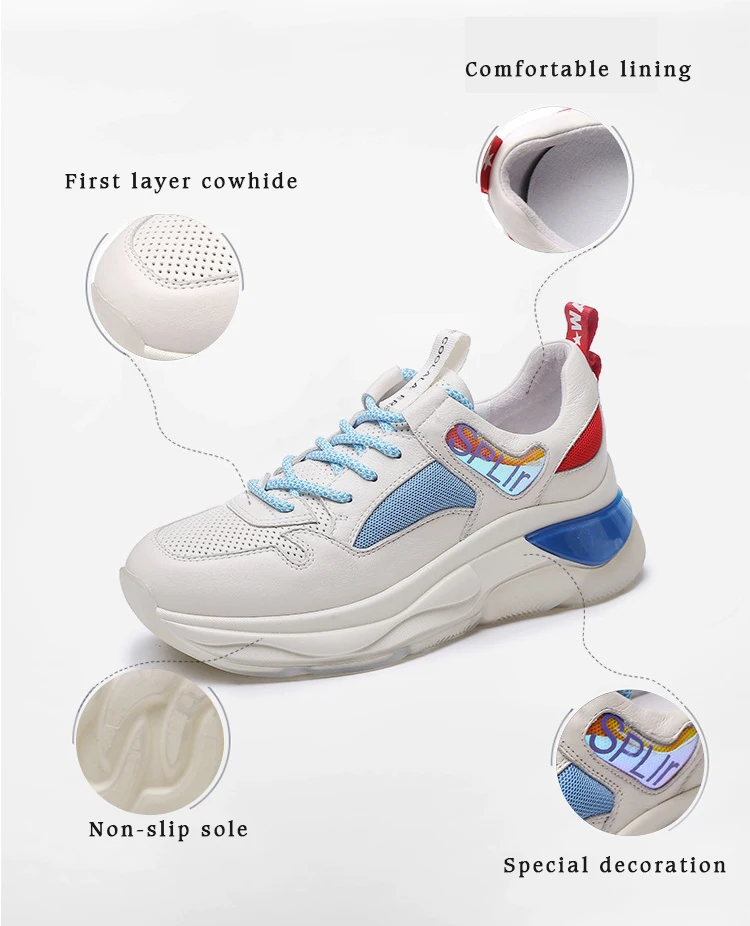 RY-РЕЛА/Модная женская обувь 2019 г. Новая Корейская версия беговой обуви на толстой подошве дышащая удобная спортивная обувь