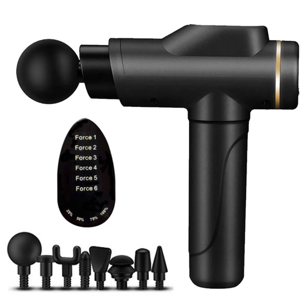 Ηλεκτρικό πιστόλι μασάζ Deep Tissue Muscle Fascial Gun Massager κρουστών Μασάζ για χαλάρωση αυχένα σώματος Αδυνάτισμα ανακούφιση από τον πόνο_voghion.com
