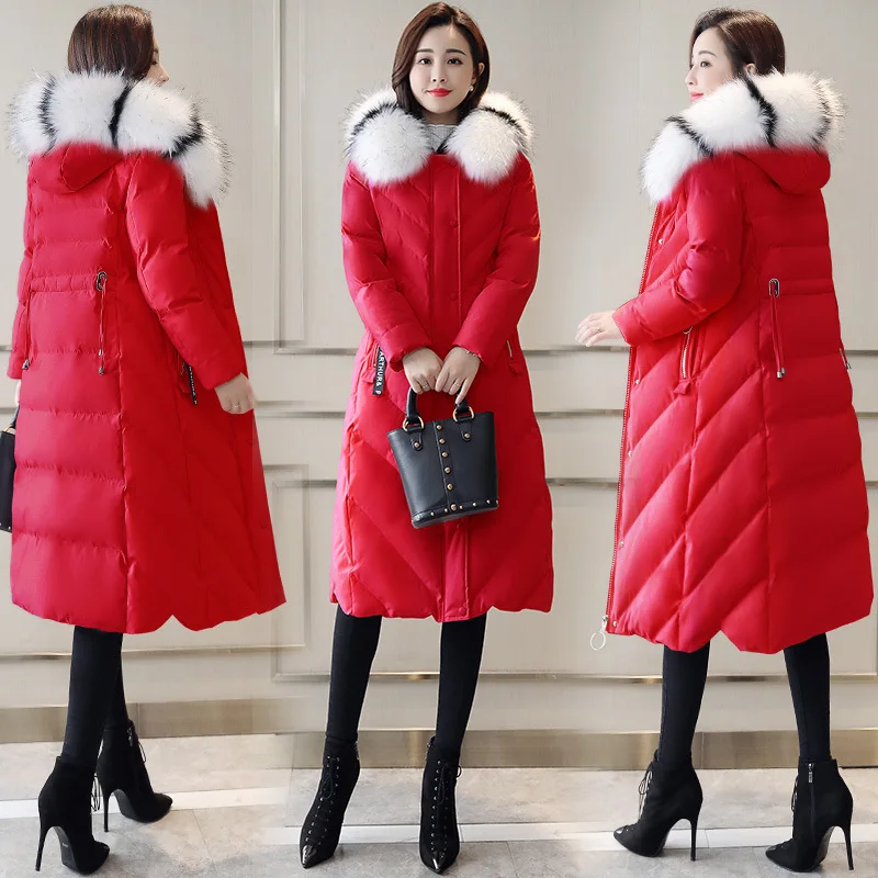 

2019 Winter Comfortable Long Sleeve Women's Long Thick Warm Simple Versatile Cotton-padded Clothes/Cotton Coat Qyysf919
