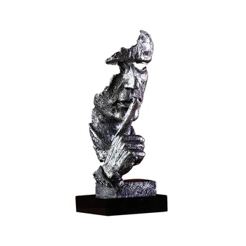 

Mini Thinker Statues Figurine Modern Living Room Art Decor Furnishings Simple European Sculpture Vintage Resin Crafts Decoration