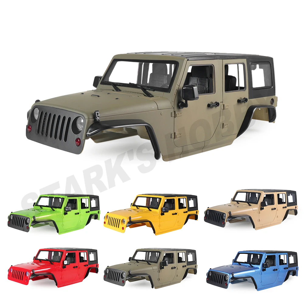 313 mm empattement Jeep Wrangler Body Shell Roll Bar Pour 1/10 RC Axial SCX10 90046 