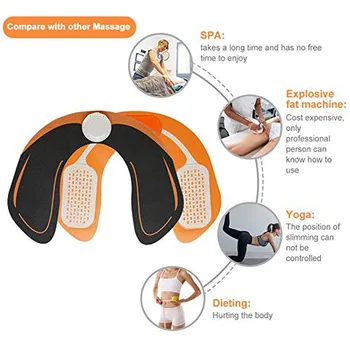 18Pcs Replacement Gel Pad for Buttock Muscle Hip Trainer Massage EMS Hip Muscle Hydrogel Sticker