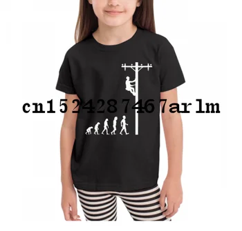 

Baby Onesie Baby Bodysuits kid t shirt Human Evolution Of Lineman T Shirt Birthday Gift For Electrician Boys Girls T-shirt