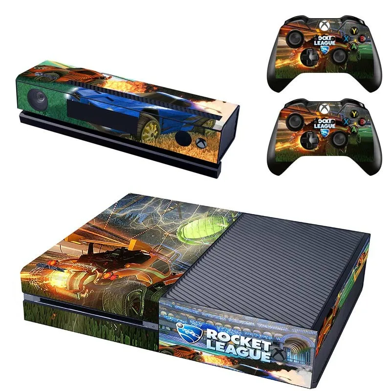 ロケットリーグステッカー xbox one ビニールスキンステッカー Pegatinas ためのための xbox one コンソール Kinect 2 コントローラスキン